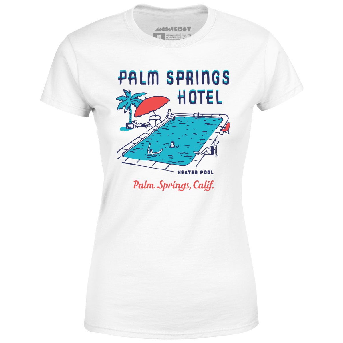 Palm Springs Hotel Pool - Vintage Greater Palm Springs, CA - Women's T-Shirt