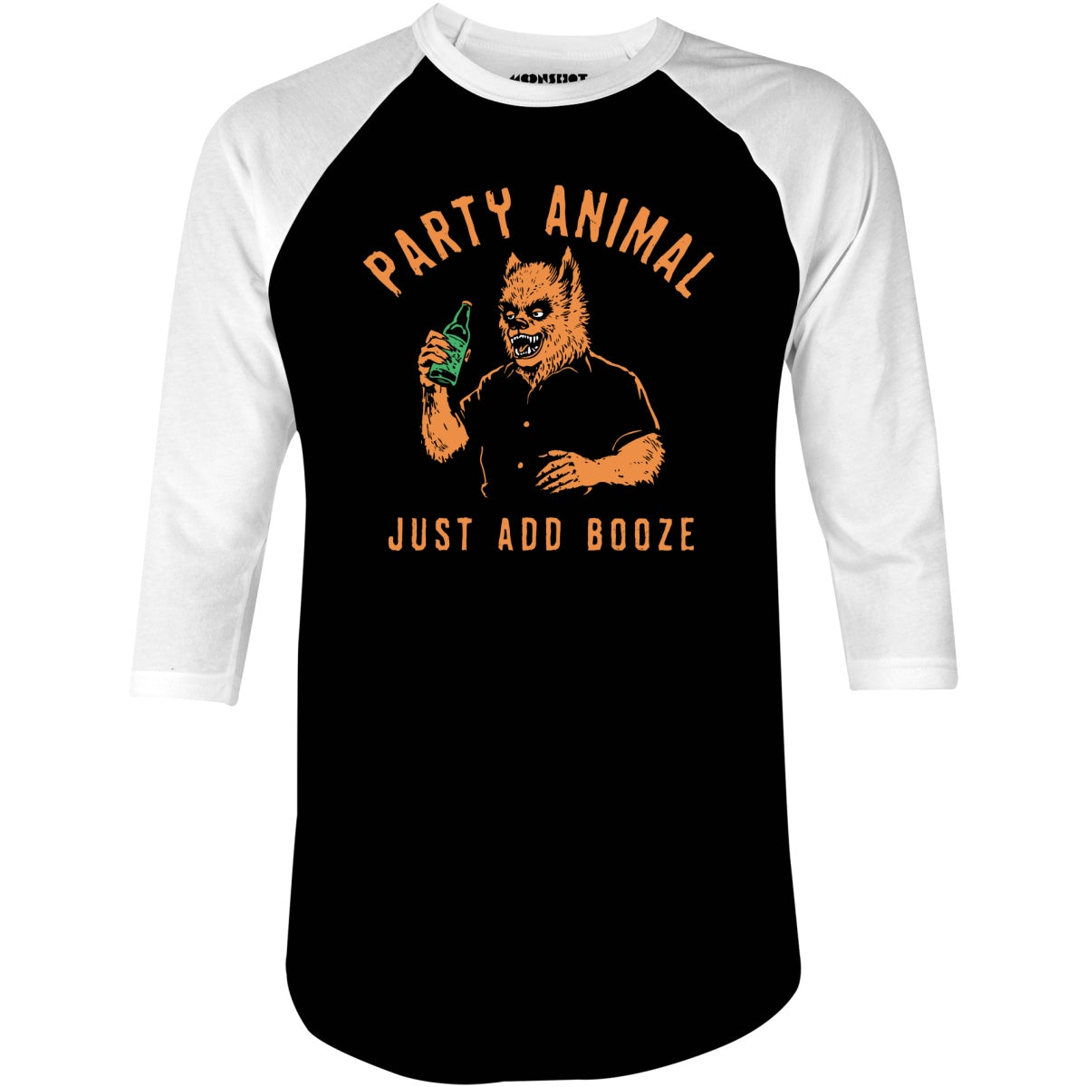 Party Animal Just Add Booze - 3/4 Sleeve Raglan T-Shirt