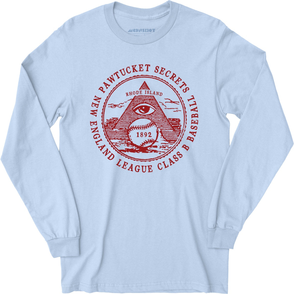 Pawtucket Secrets - Rhode Island - Vintage Defunct Baseball Teams - Long Sleeve T-Shirt