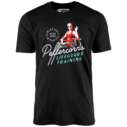 Peffercorn's Lifeguard Training v2 - Black - Unisex T-Shirt