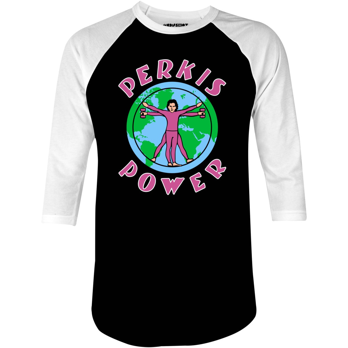 Perkis Power - 3/4 Sleeve Raglan T-Shirt