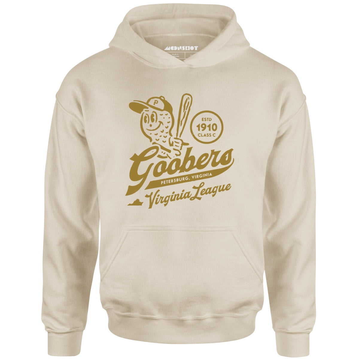 Petersburg Goobers - Virginia - Vintage Defunct Baseball Teams - Unisex Hoodie
