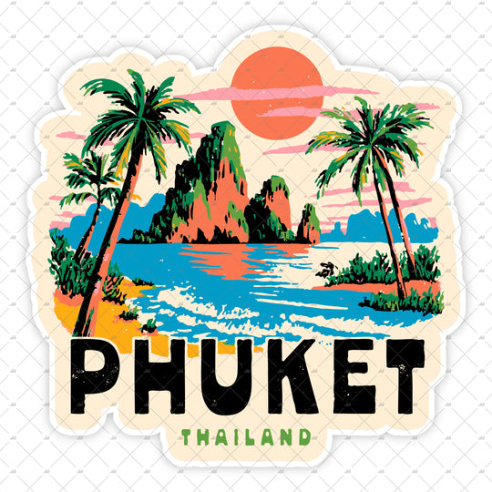 Phuket Print - Sticker