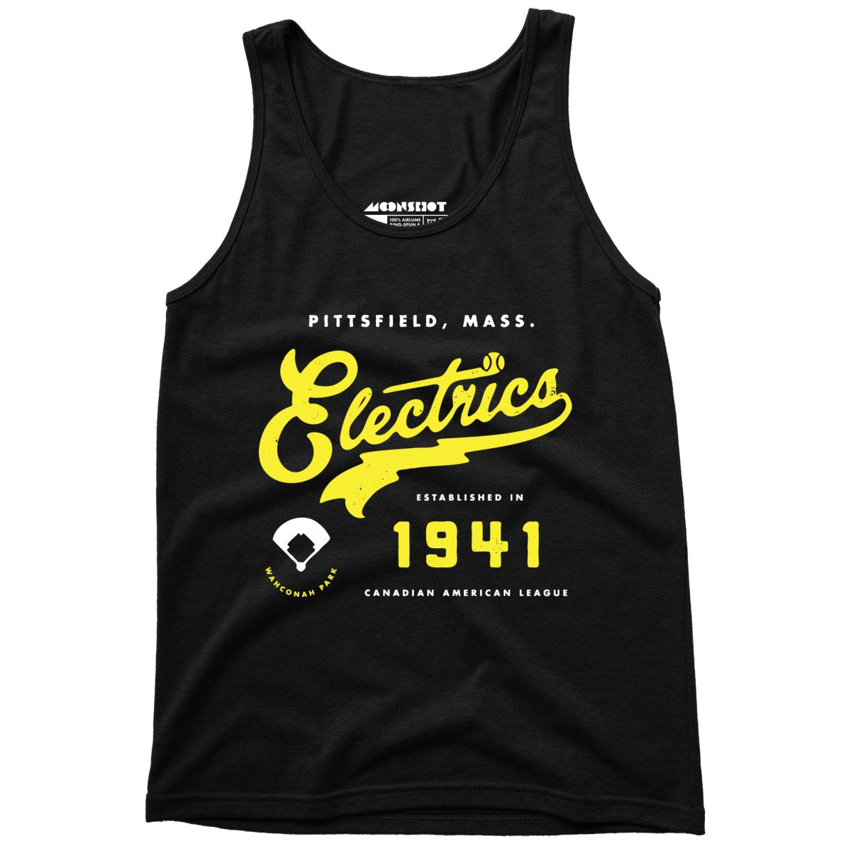 Pittsfield Electrics - Massachusetts - Vintage Defunct Baseball Teams - Unisex Tank Top
