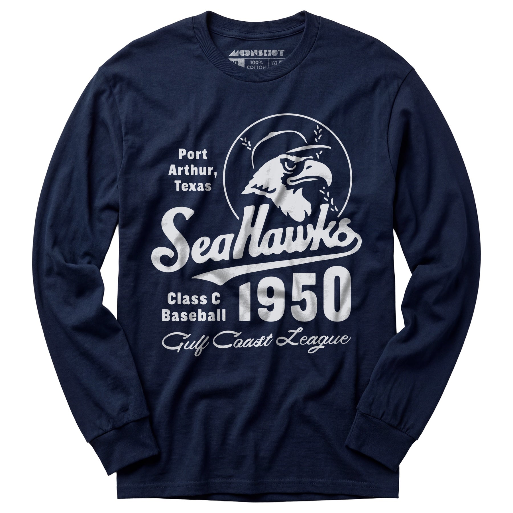 Port Arthur Sea Hawks - Texas - Vintage Defunct Baseball Teams - Long Sleeve T-Shirt