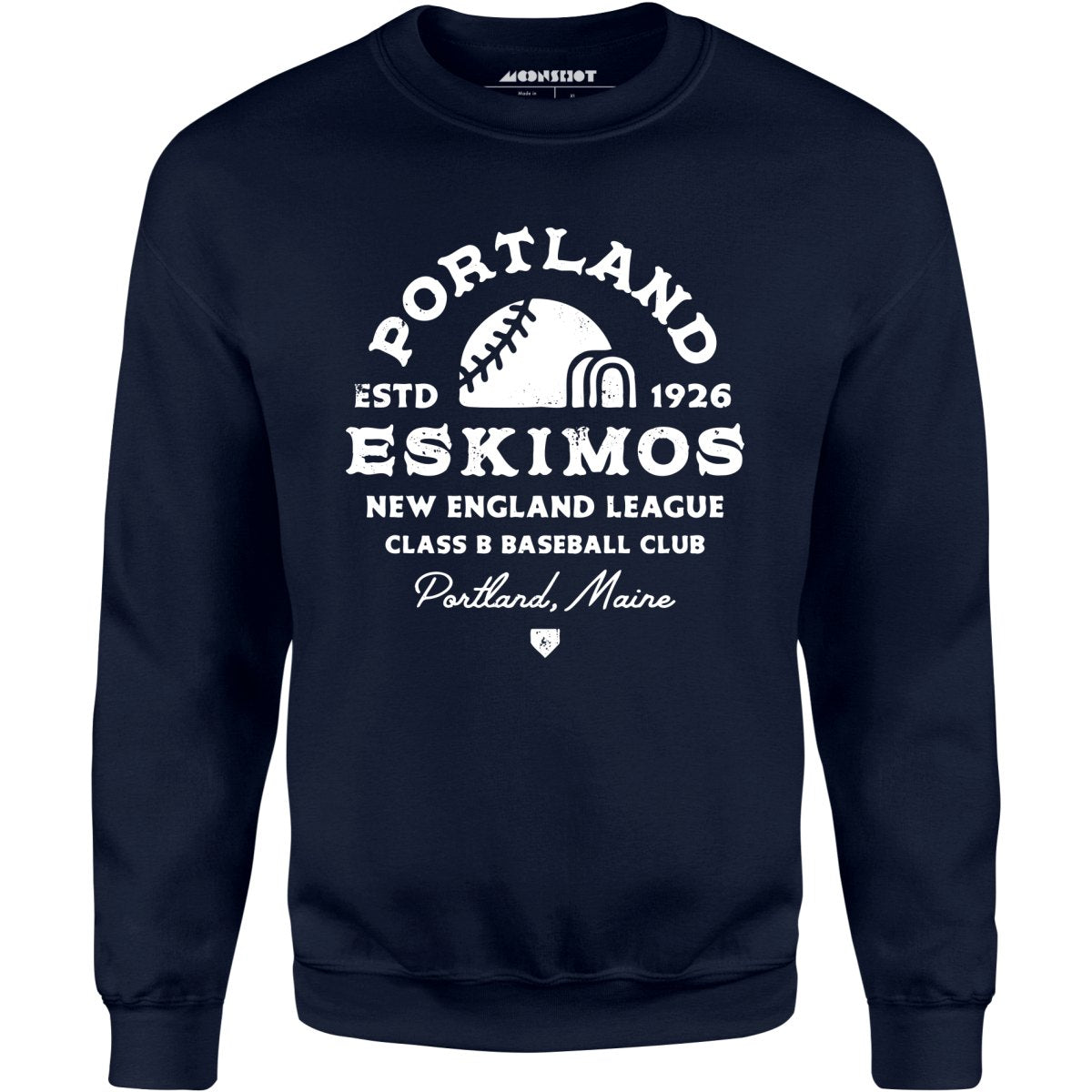 Portland Eskimos - Maine - Vintage Defunct Baseball Teams - Unisex Sweatshirt