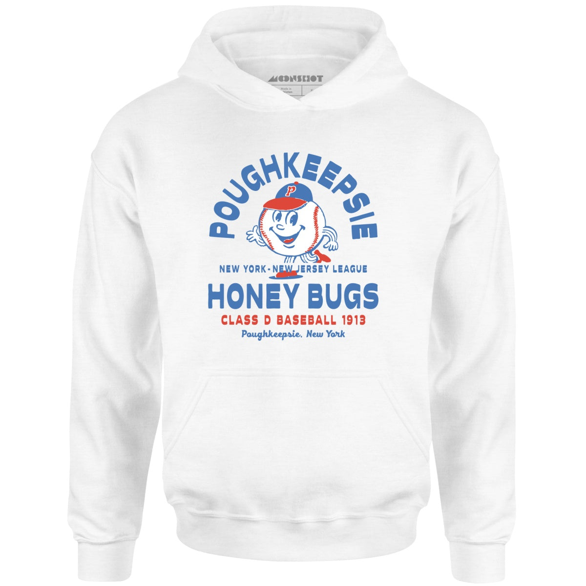 Poughkeepsie Honey Bugs - New Jersey - Vintage Defunct Baseball Teams - Unisex Hoodie