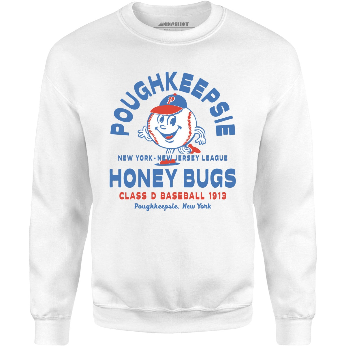 Poughkeepsie Honey Bugs - New Jersey - Vintage Defunct Baseball Teams - Unisex Sweatshirt