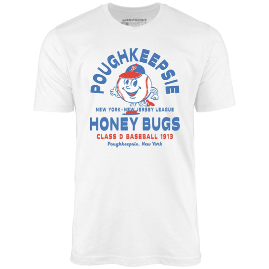 Poughkeepsie Honey Bugs - New Jersey - Vintage Defunct Baseball Teams - White - Unisex T-Shirt