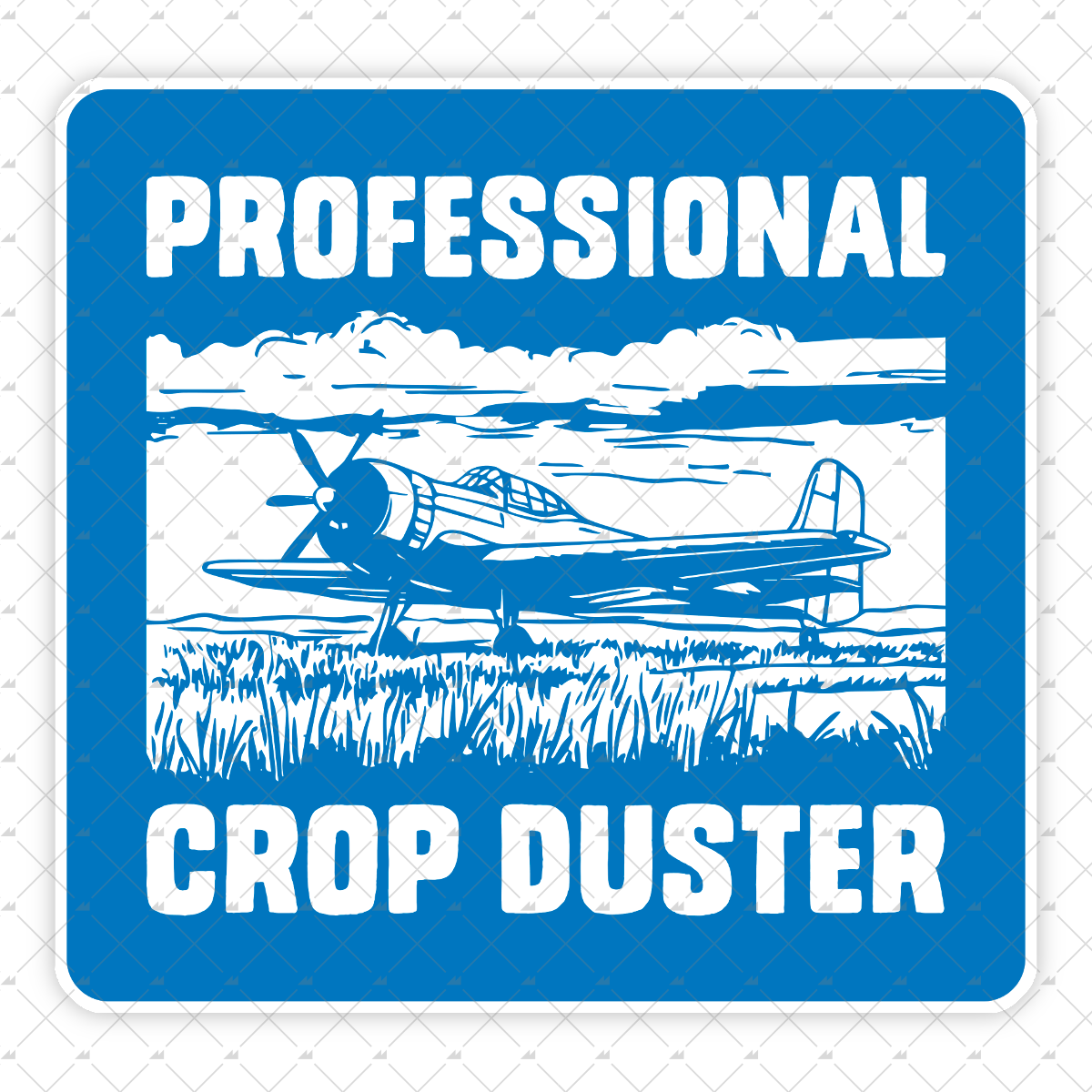 Professional Crop Duster - Sticker