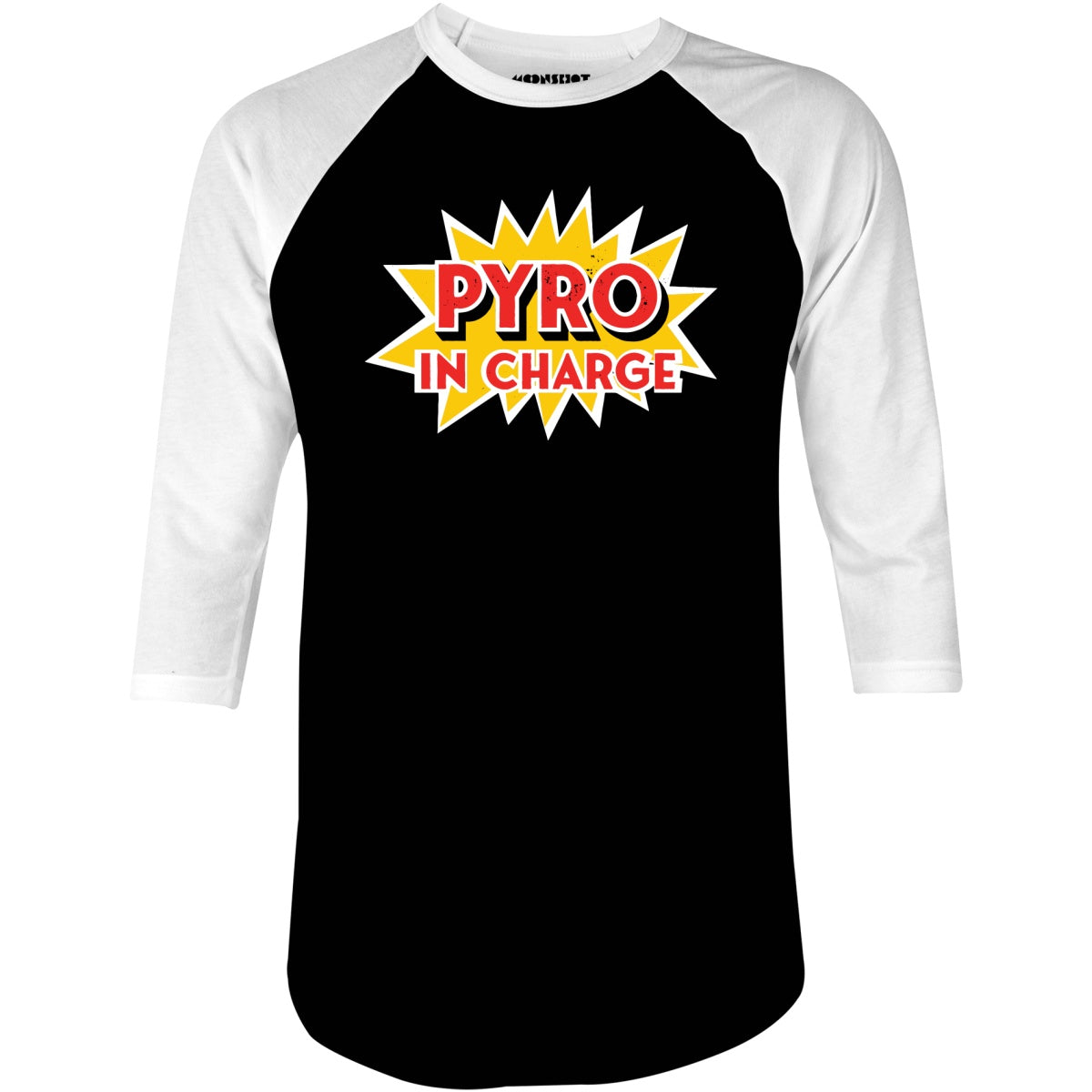 Pyro in Charge - 3/4 Sleeve Raglan T-Shirt