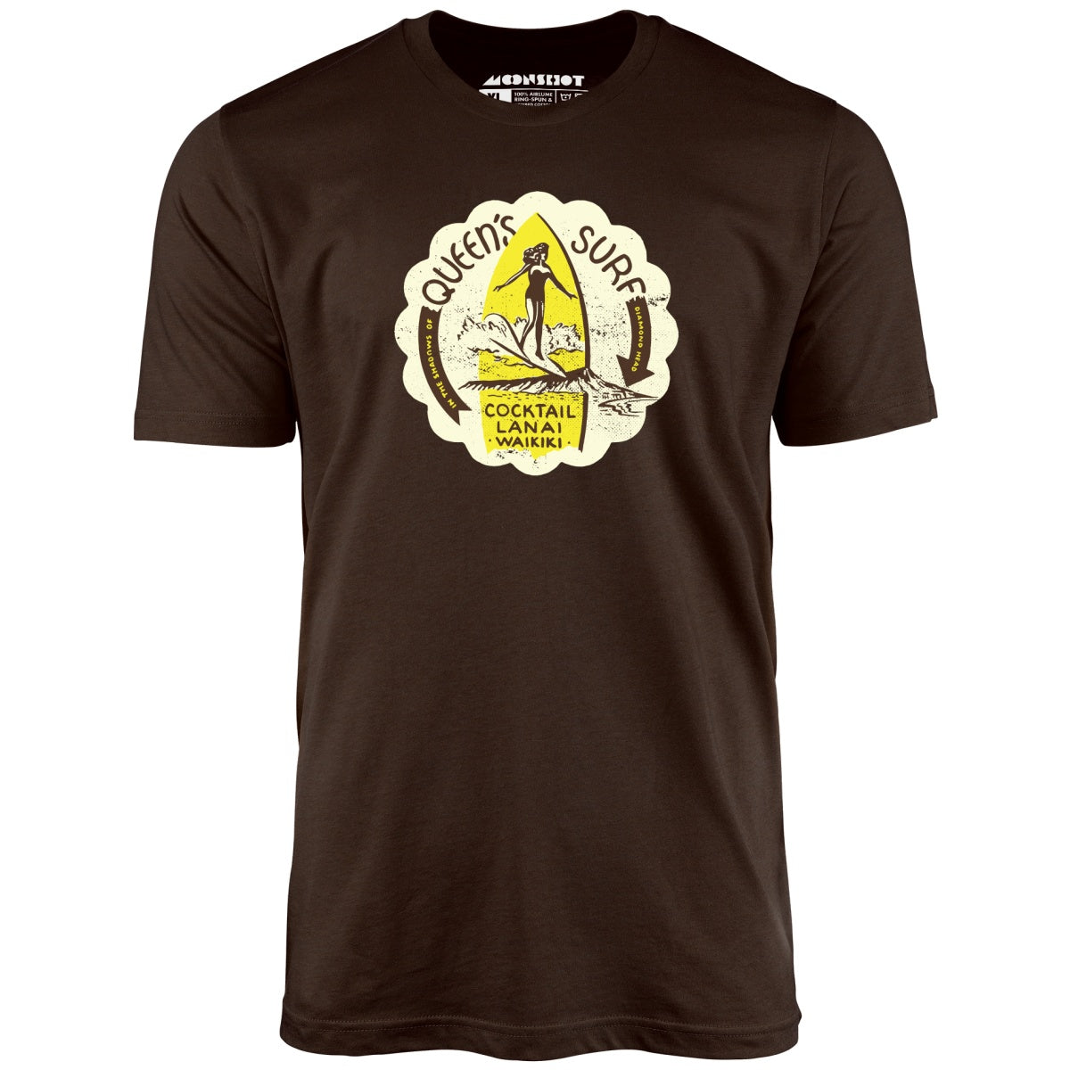 Queen's Surf - Waikiki, HI - Vintage Tiki Bar - Unisex T-Shirt