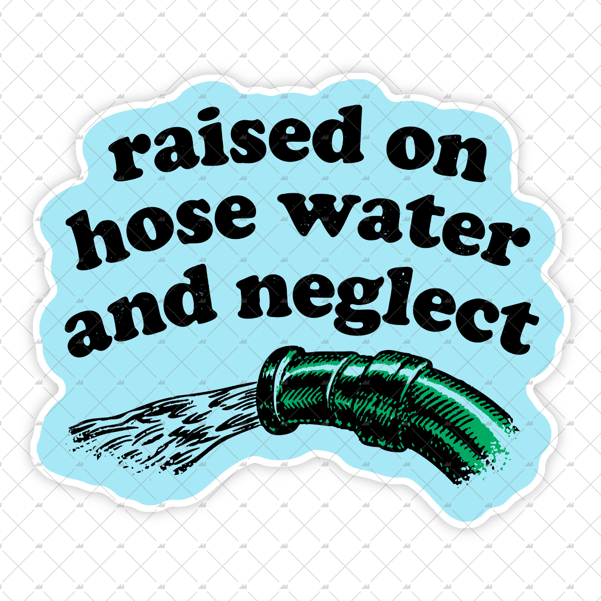 Raised on Hose Water and Neglect - Sticker