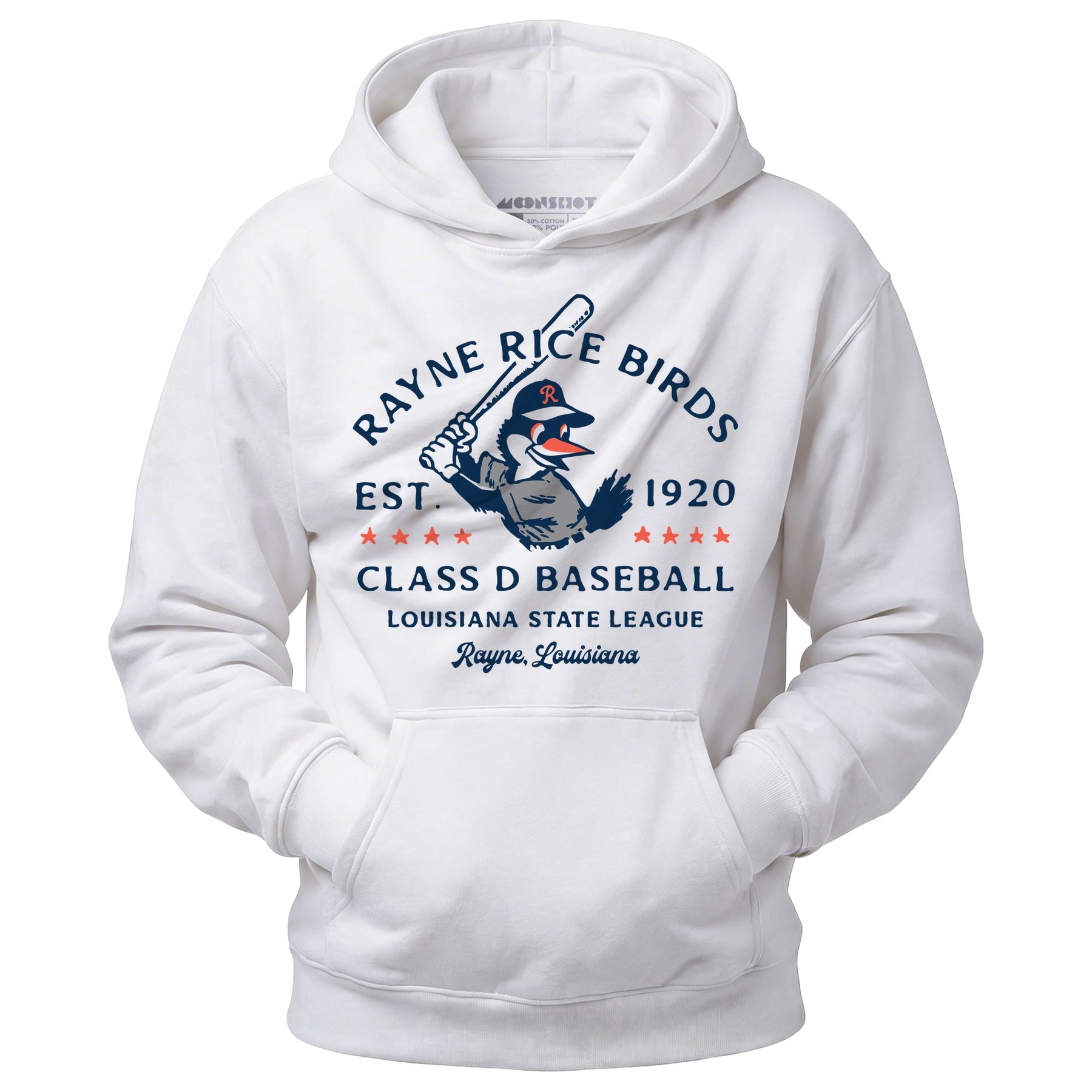 Rayne Rice Birds - Louisiana - Vintage Defunct Baseball Teams - Unisex Hoodie