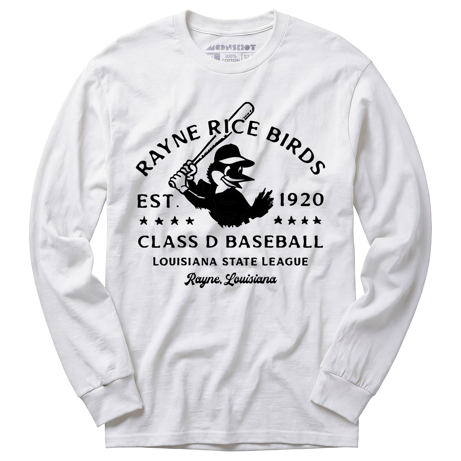 Rayne Rice Birds - Louisiana - Vintage Defunct Baseball Teams - Long Sleeve T-Shirt