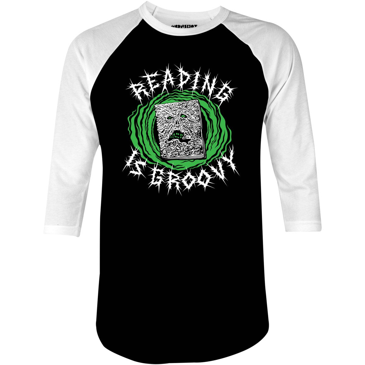 Reading is Groovy - 3/4 Sleeve Raglan T-Shirt