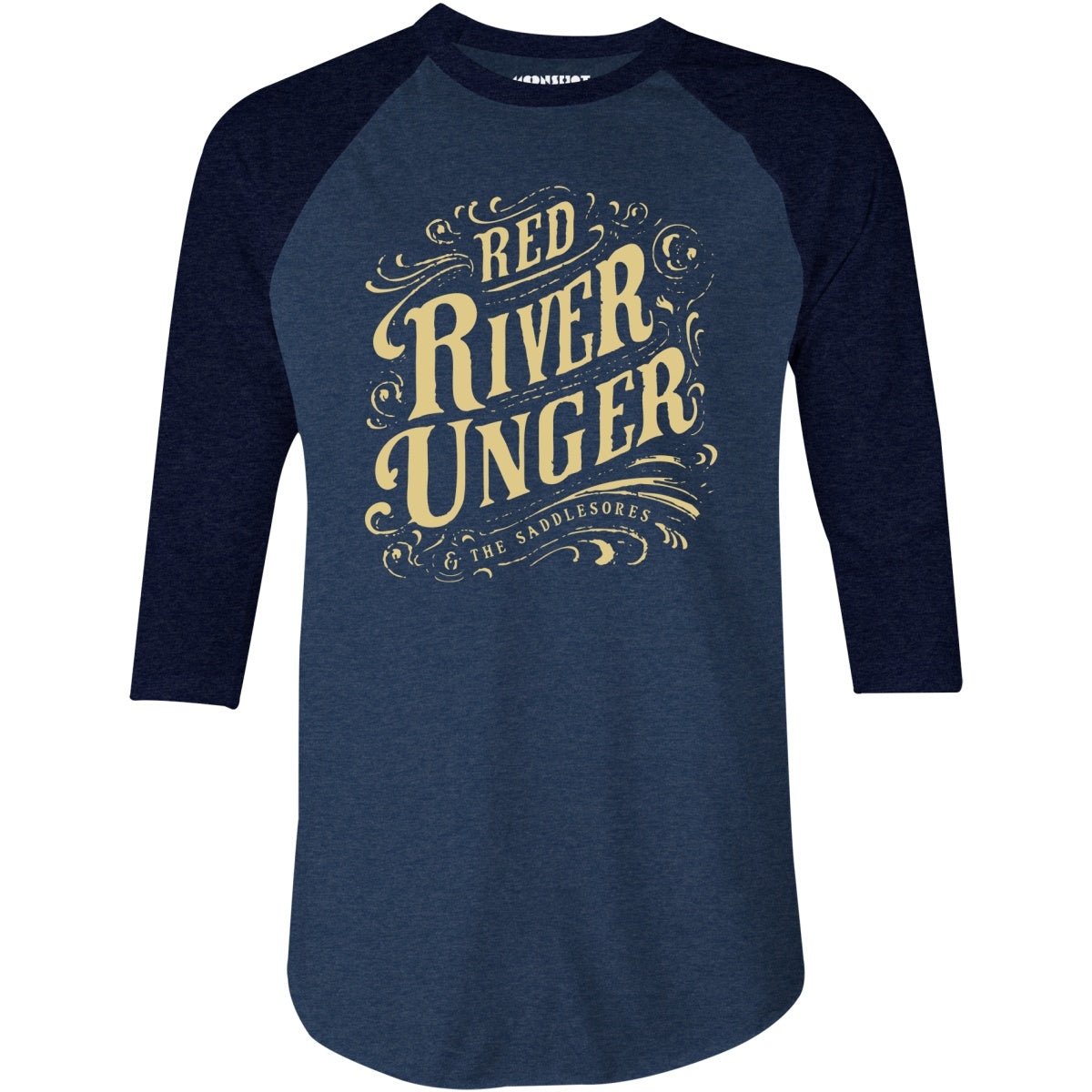Red River Unger & The Saddlesores - 3/4 Sleeve Raglan T-Shirt