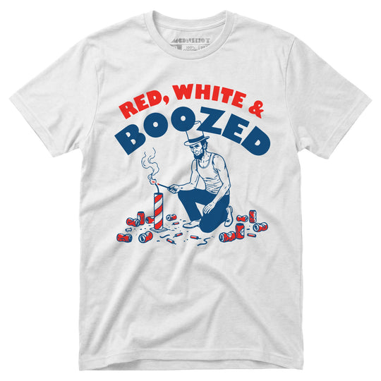 Red, White & Boozed - Unisex T-Shirt in White