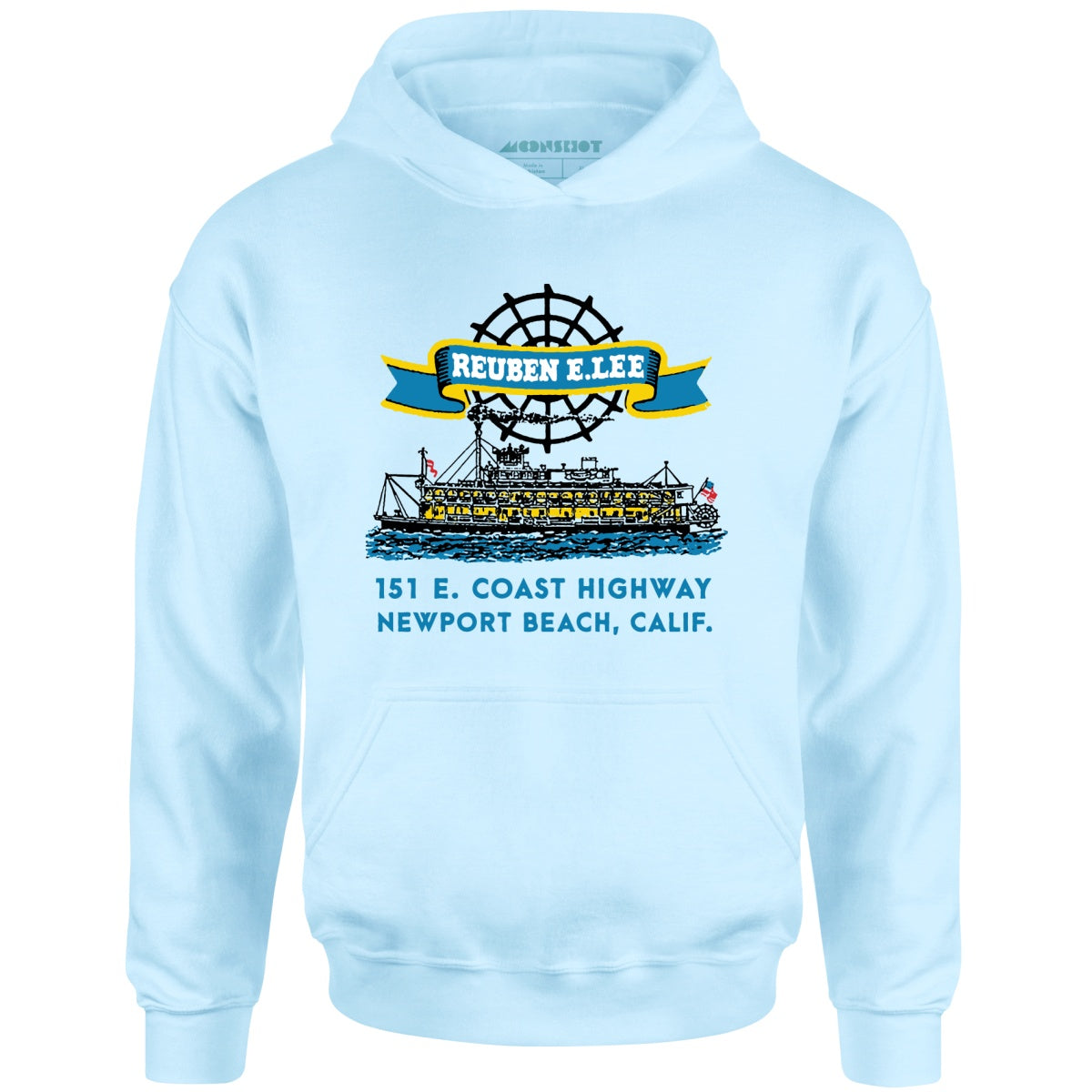 Reuben E. Lee - Newport Beach, CA - Vintage Restaurant - Unisex Hoodie