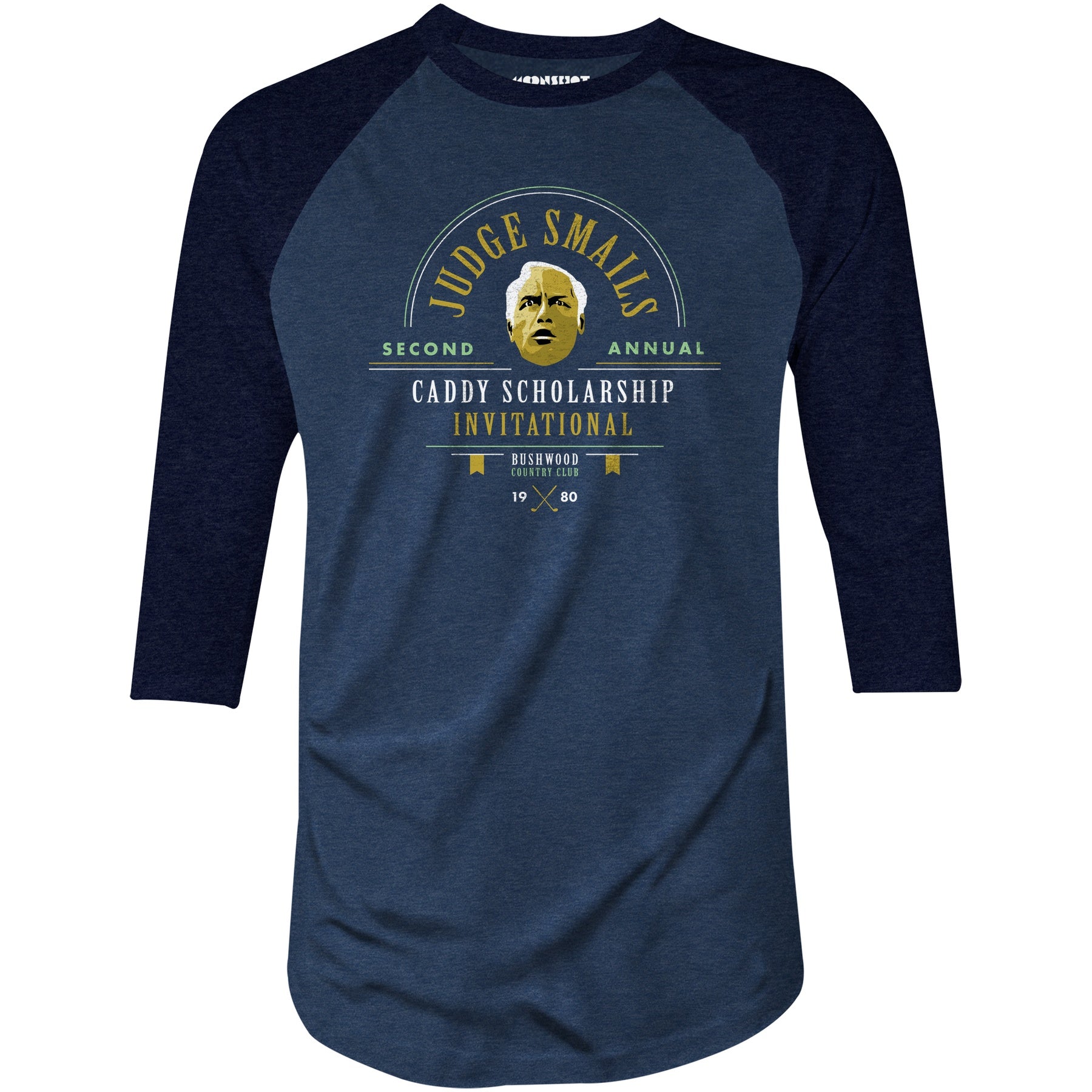 1980 Caddy Scholarship Invitational - 3/4 Sleeve Raglan T-Shirt