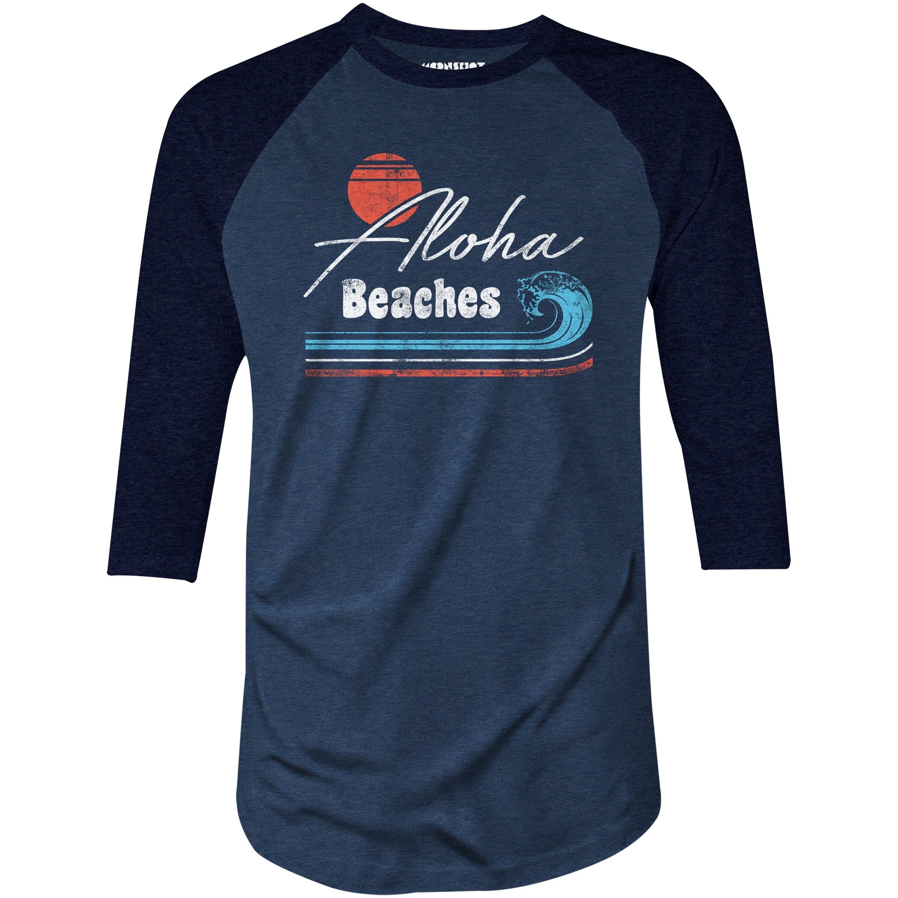 Aloha Beaches - 3/4 Sleeve Raglan T-Shirt