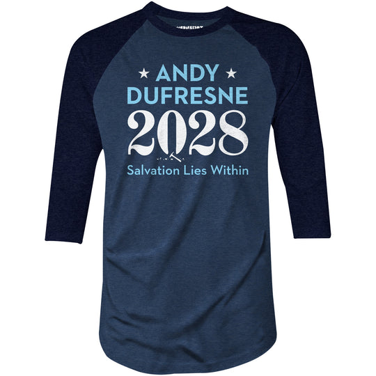 Andy Dufresne 2028 - 3/4 Sleeve Raglan T-Shirt
