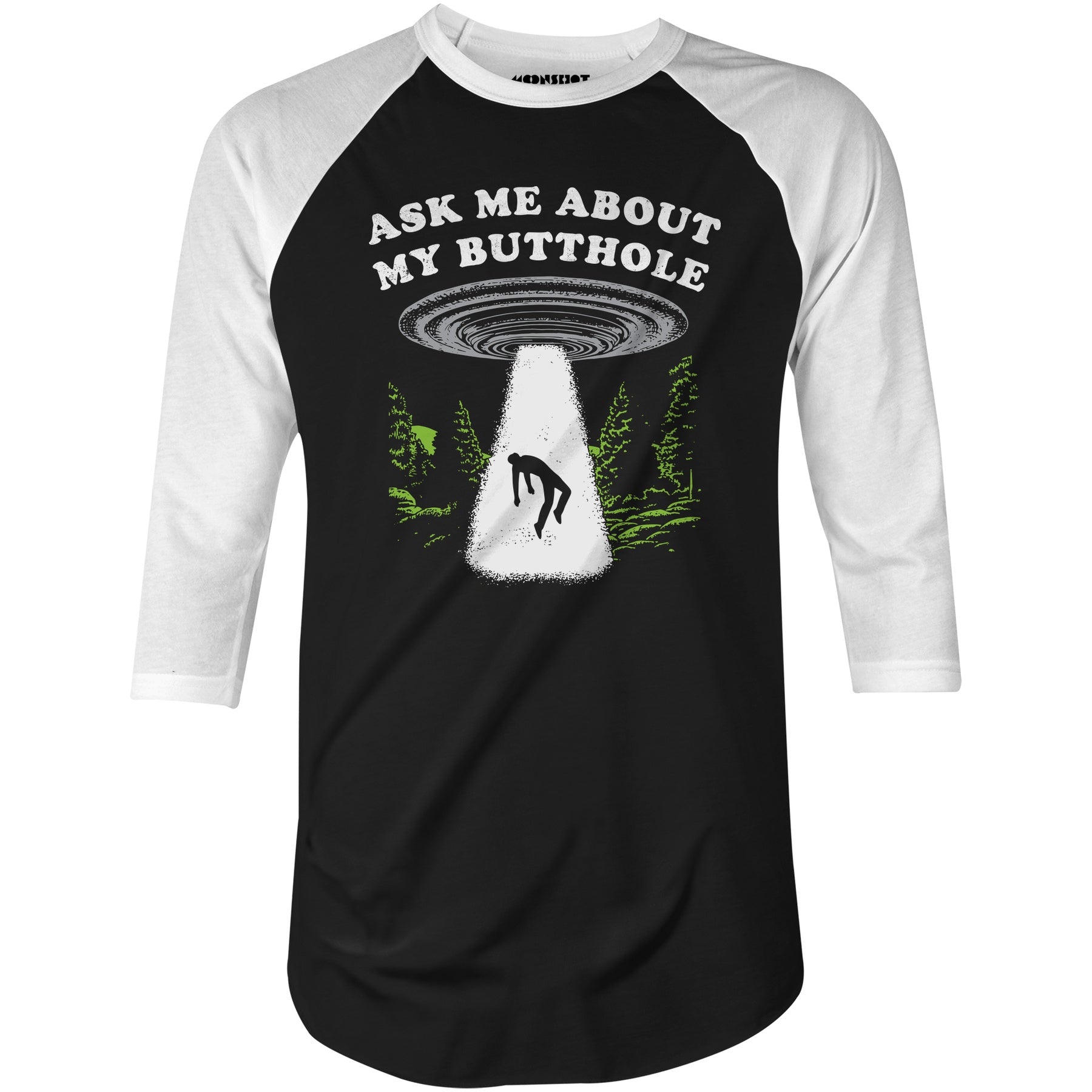 Ask Me - 3/4 Sleeve Raglan T-Shirt