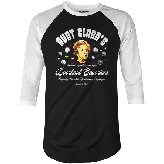 Aunt Clara's Doorknob Emporium - 3/4 Sleeve Raglan T-Shirt