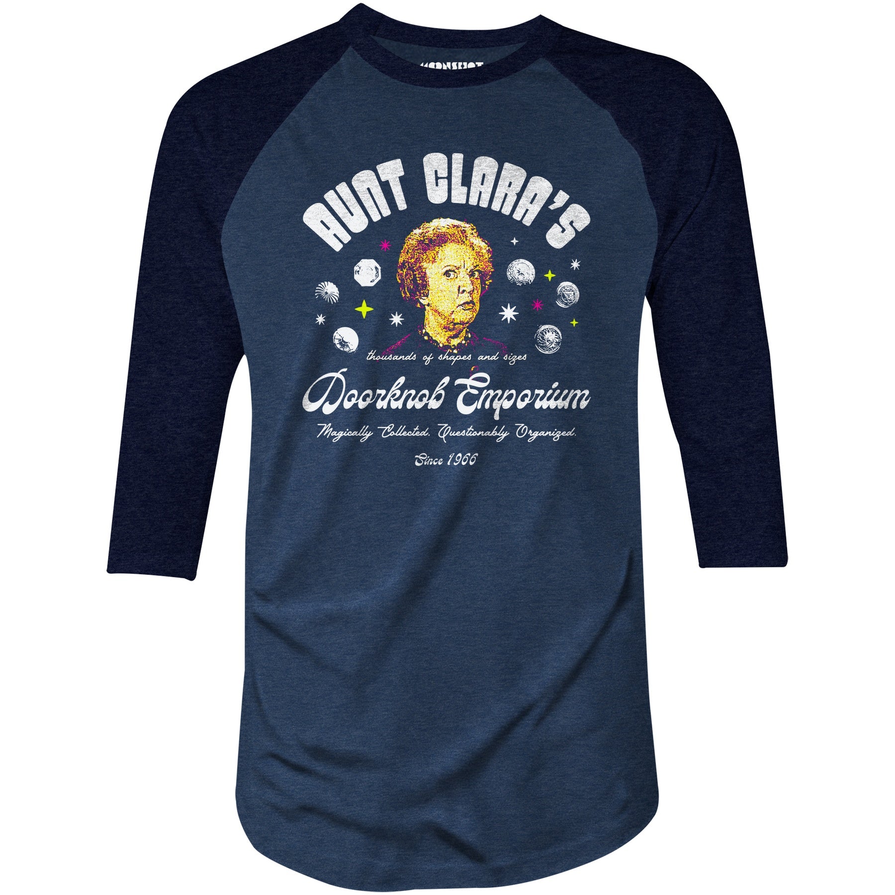 Aunt Clara's Doorknob Emporium - 3/4 Sleeve Raglan T-Shirt
