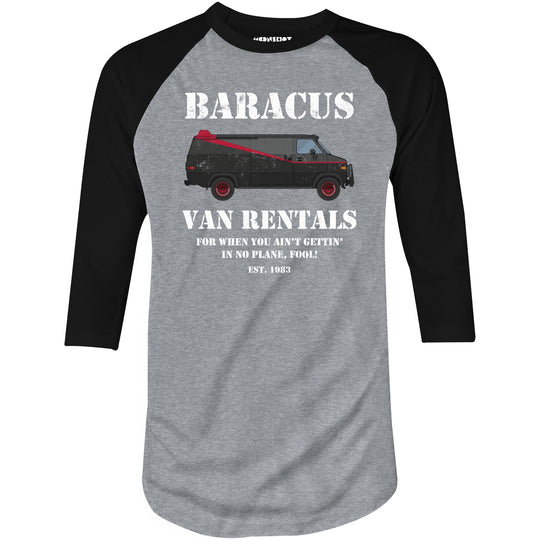 Baracus Van Rentals - 3/4 Sleeve Raglan T-Shirt