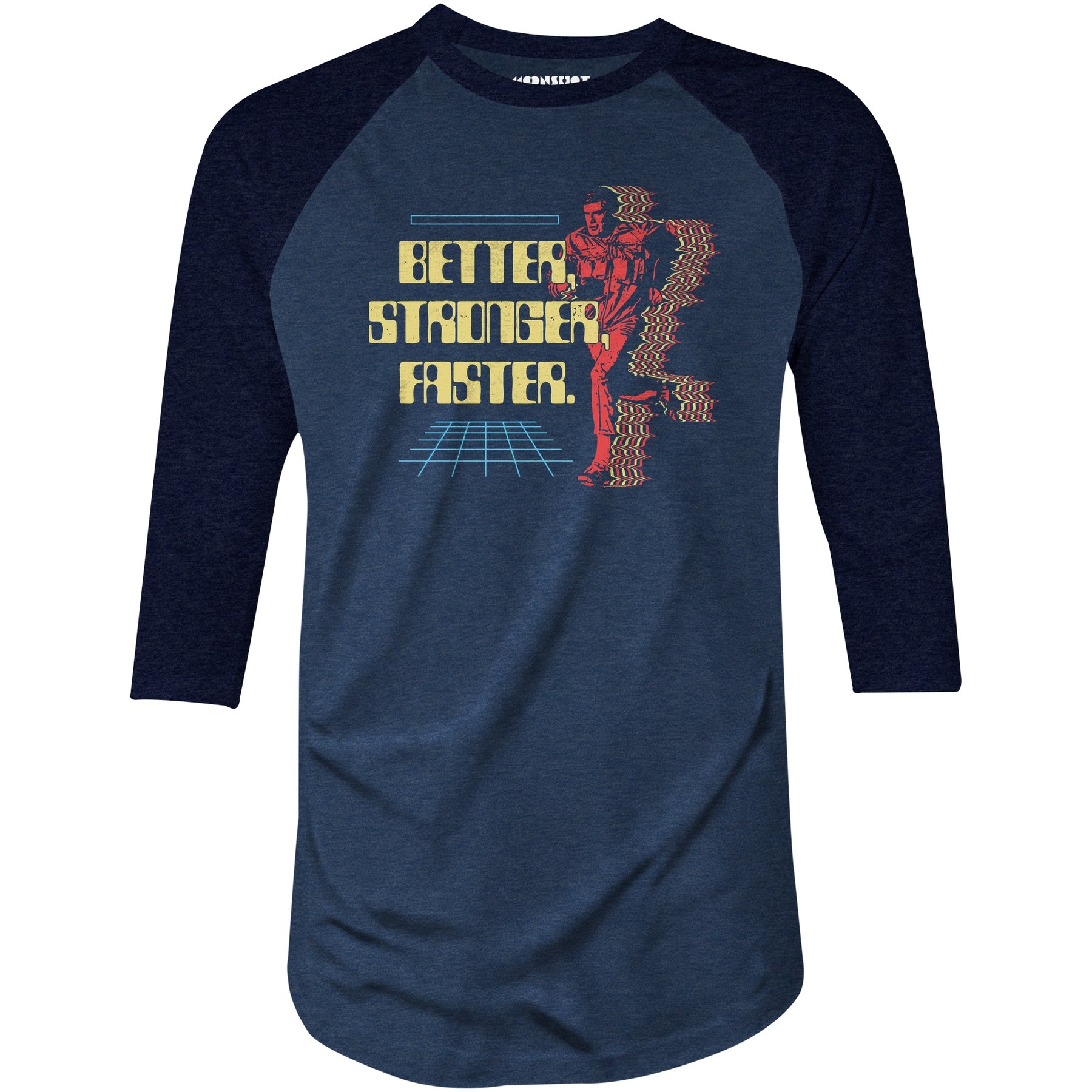 Better Stronger Faster - 3/4 Sleeve Raglan T-Shirt