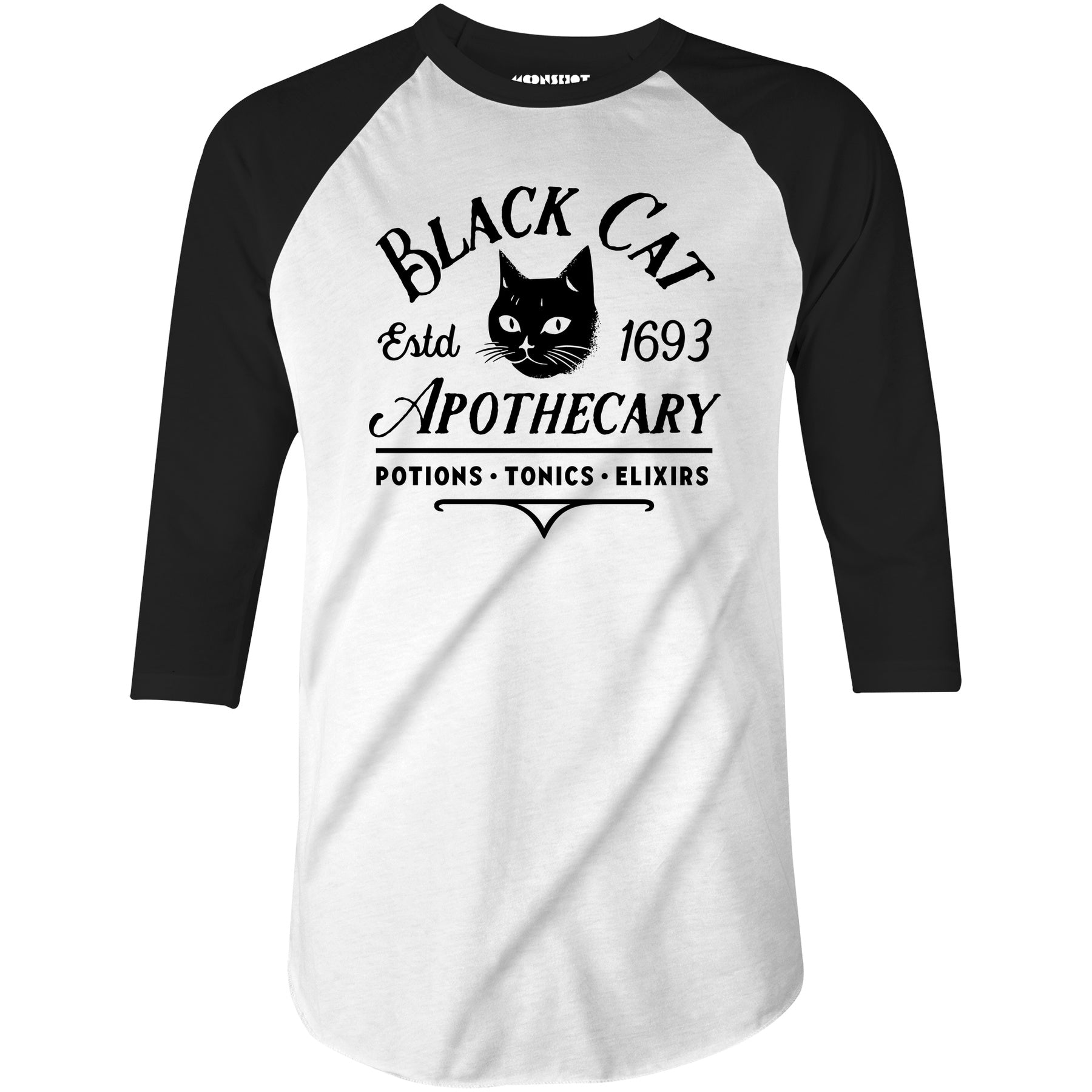 Black Cat Apothecary - 3/4 Sleeve Raglan T-Shirt