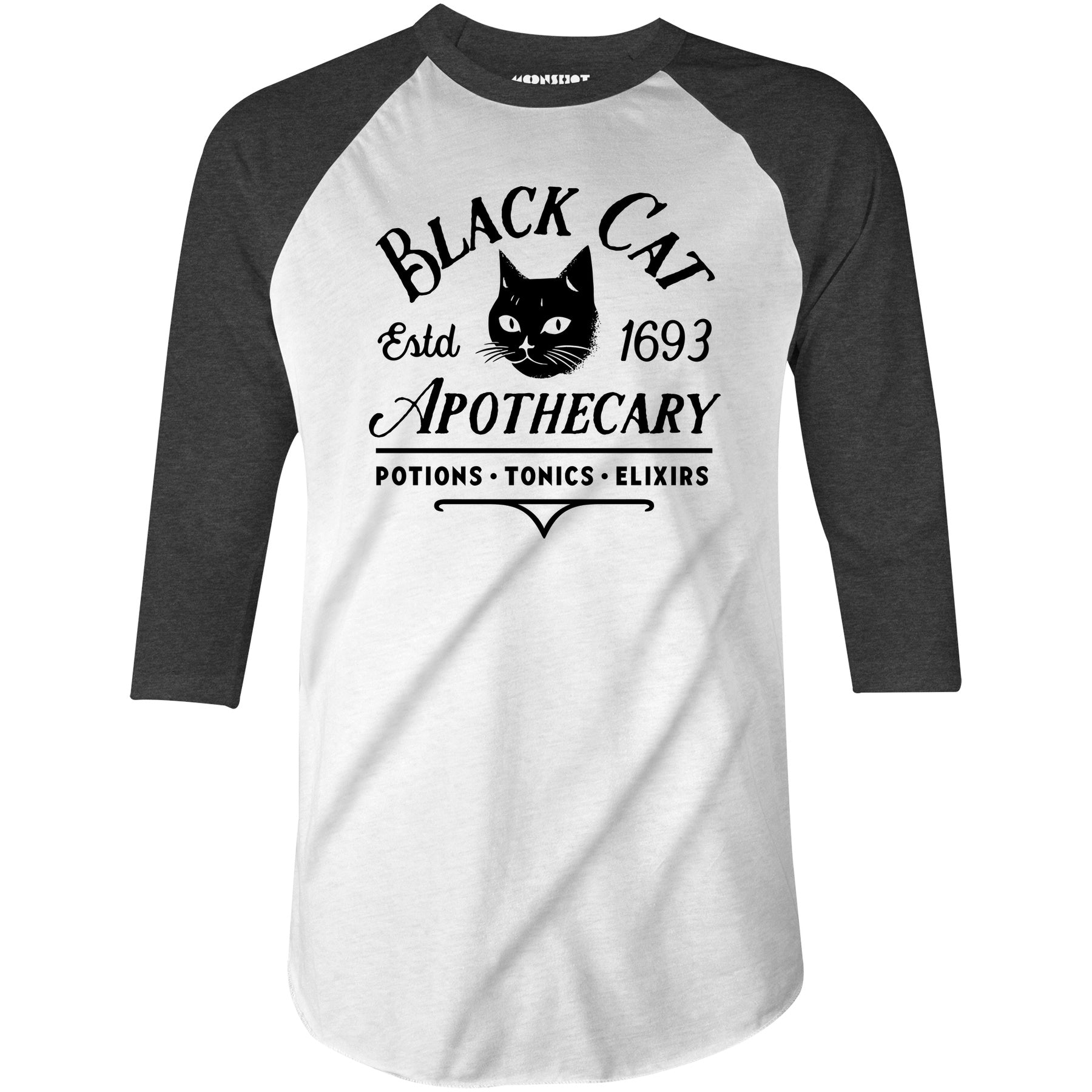 Black Cat Apothecary - 3/4 Sleeve Raglan T-Shirt