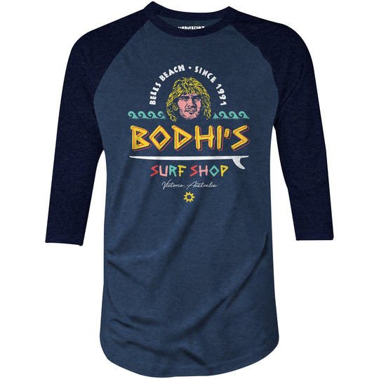 Bodhi's Surf Shop - 3/4 Sleeve Raglan T-Shirt