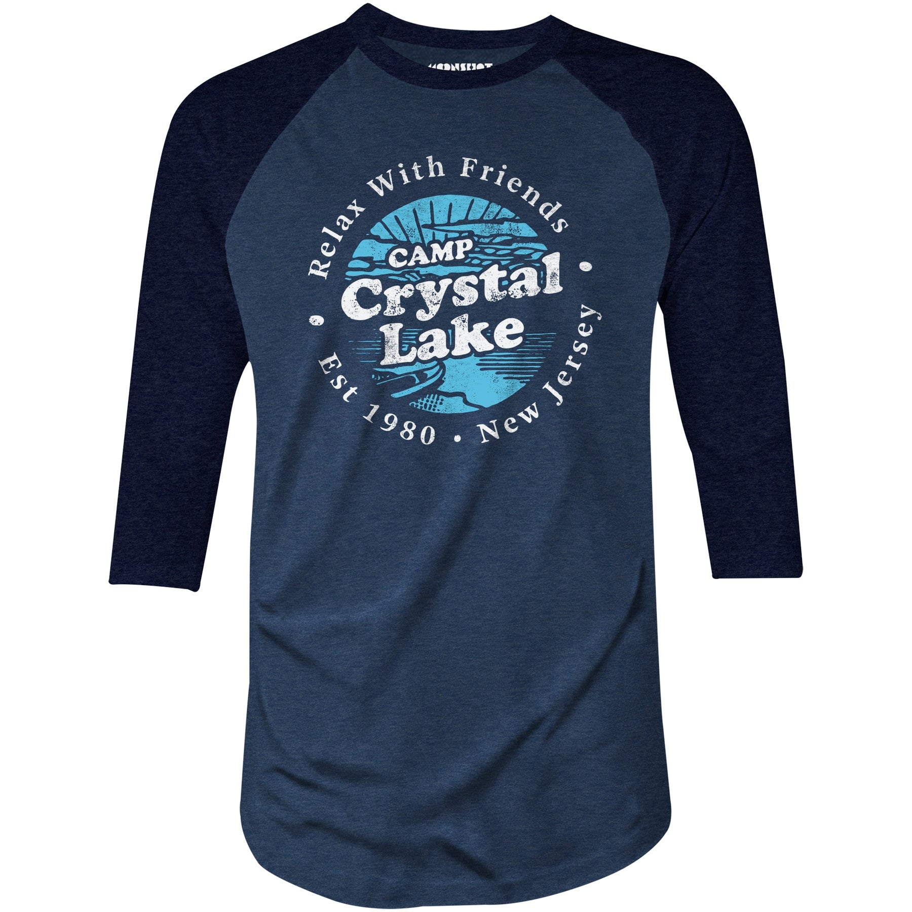 Camp Crystal Lake - 3/4 Sleeve Raglan T-Shirt