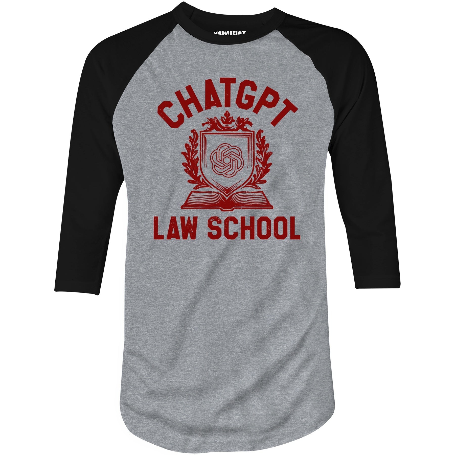 ChatGPT Law School - 3/4 Sleeve Raglan T-Shirt