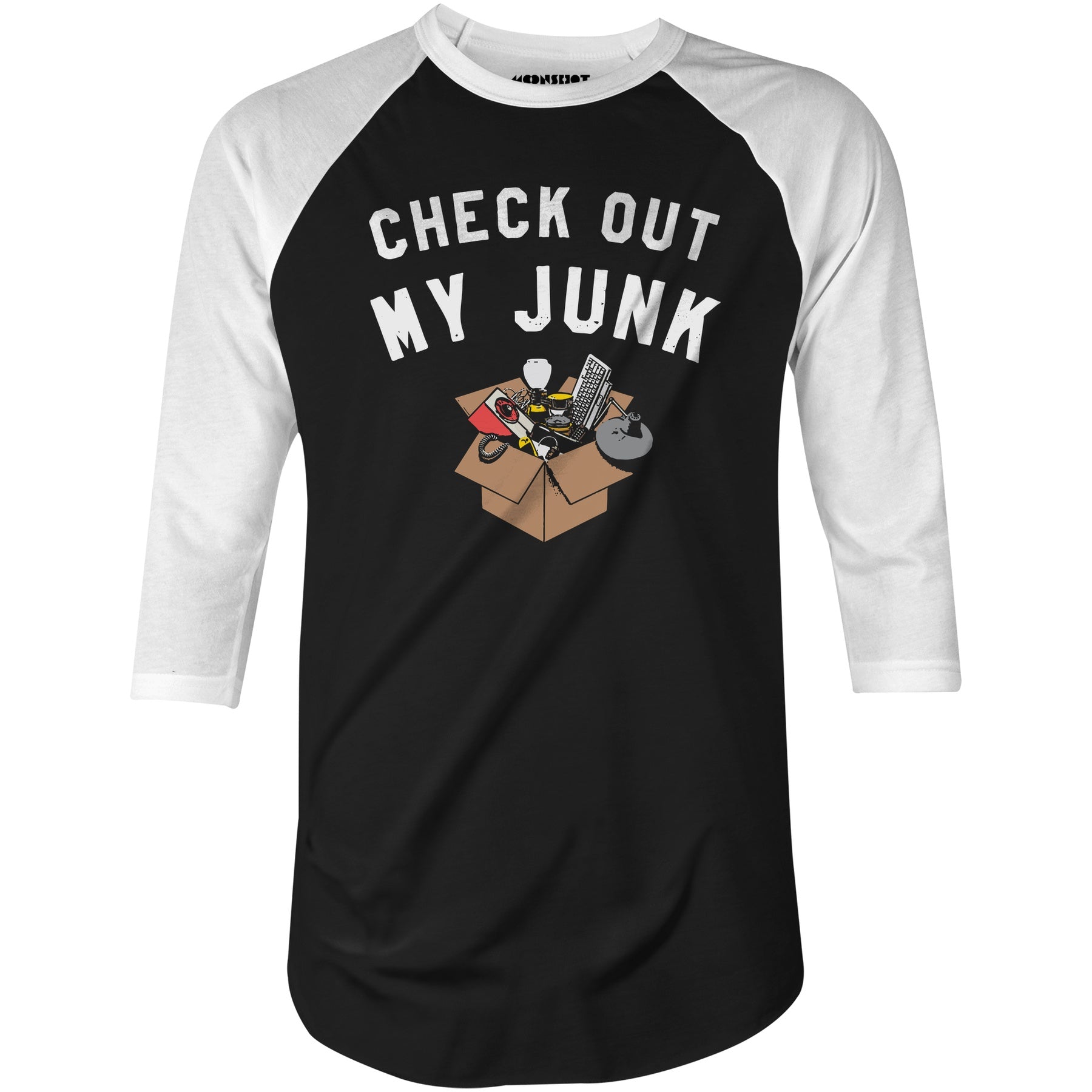 Check Out My Junk - 3/4 Sleeve Raglan T-Shirt