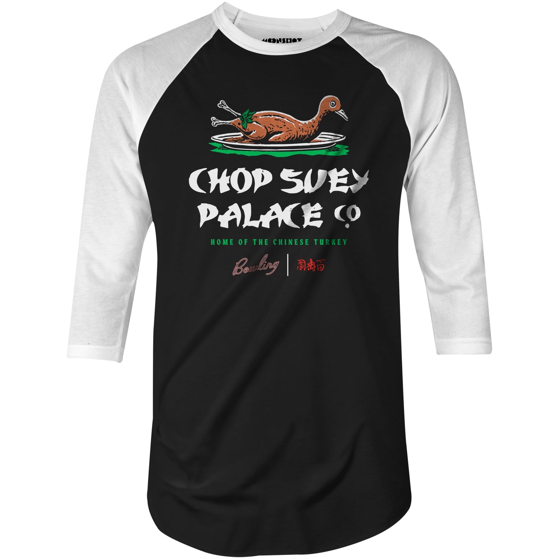 Chop Suey Palace - 3/4 Sleeve Raglan T-Shirt