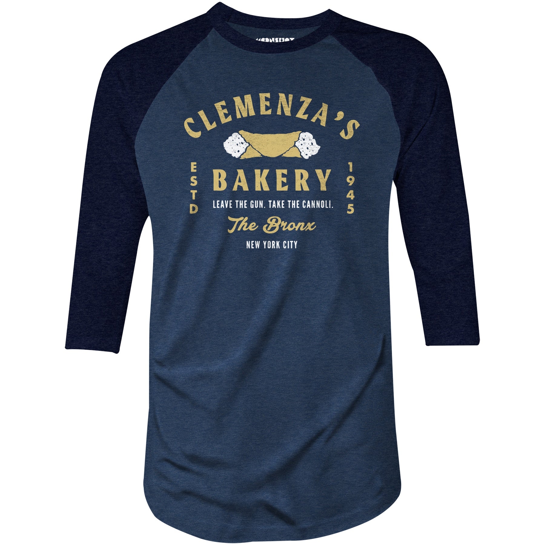 Clemenza's Bakery - 3/4 Sleeve Raglan T-Shirt