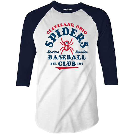 Cleveland Spiders - Ohio - Vintage Defunct Baseball Teams - 3/4 Sleeve Raglan T-Shirt