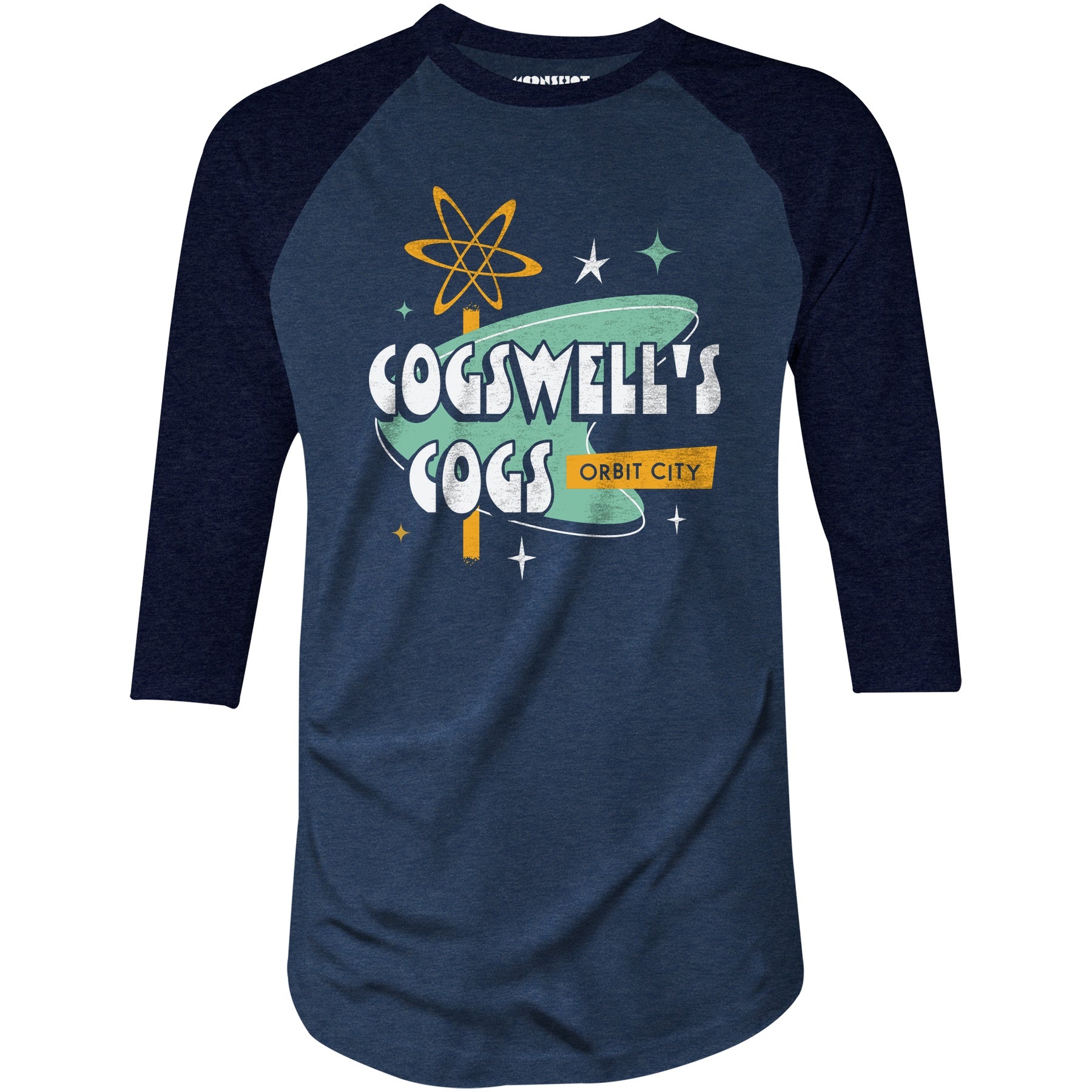 Cogswell's Cogs - 3/4 Sleeve Raglan T-Shirt