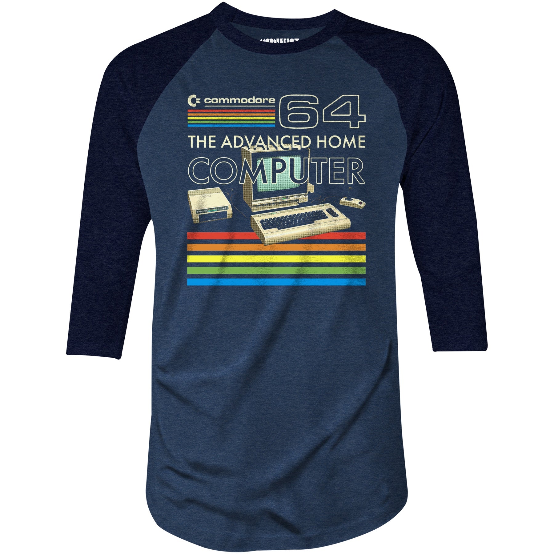 Commodore 64 - The Advanced Home Computer - 3/4 Sleeve Raglan T-Shirt