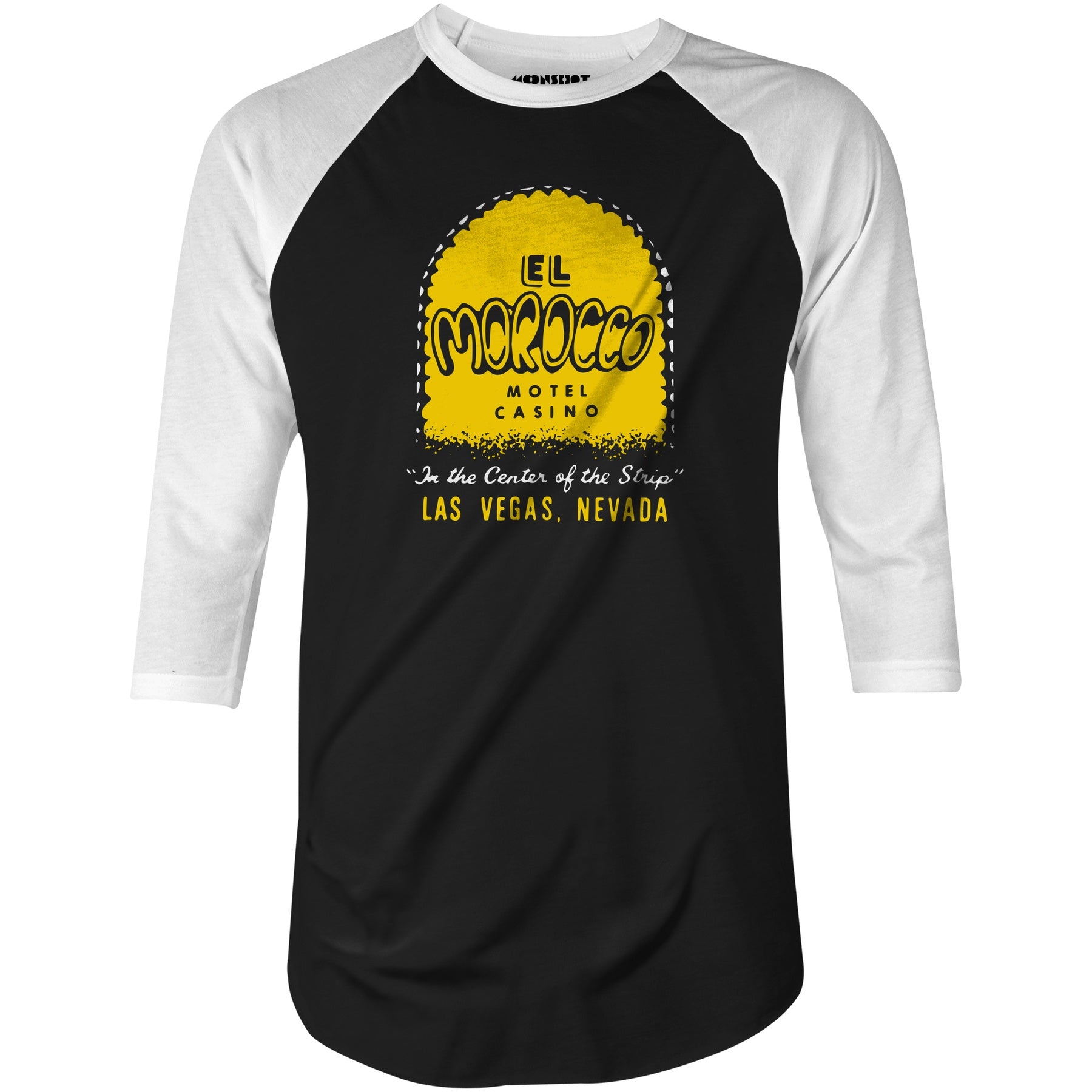 El Morocco Motel - Vintage Las Vegas - 3/4 Sleeve Raglan T-Shirt