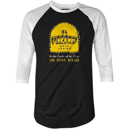 El Morocco Motel - Vintage Las Vegas - 3/4 Sleeve Raglan T-Shirt