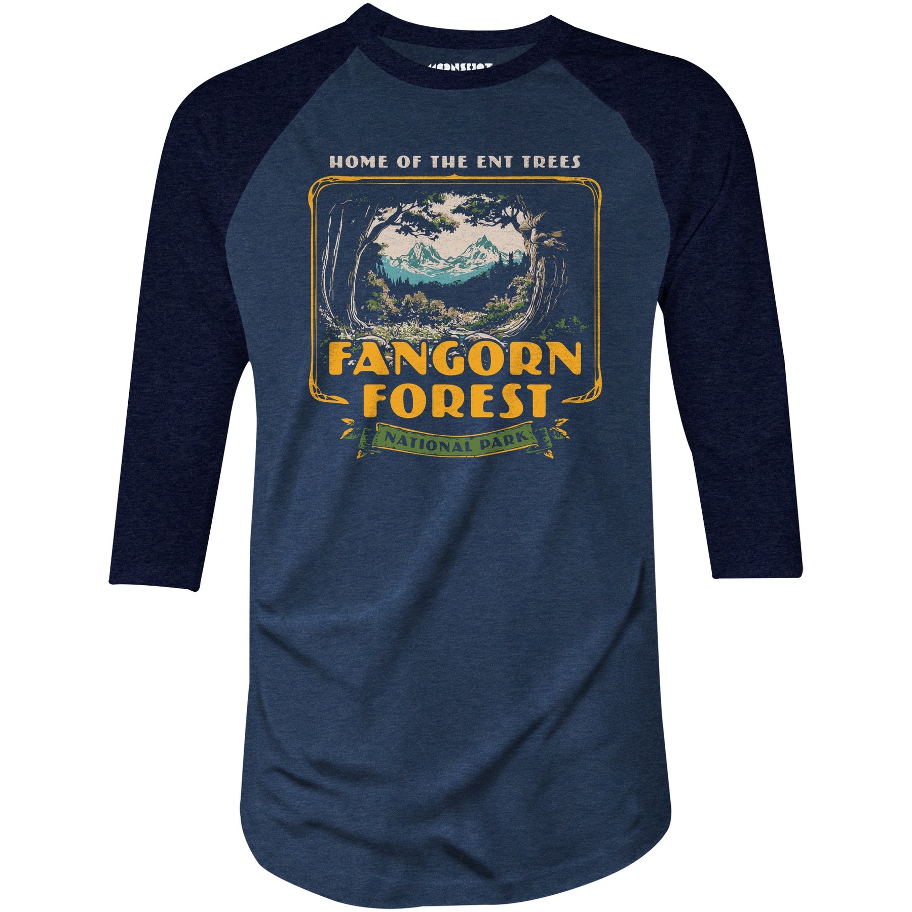 Fangorn Forest National Park - 3/4 Sleeve Raglan T-Shirt