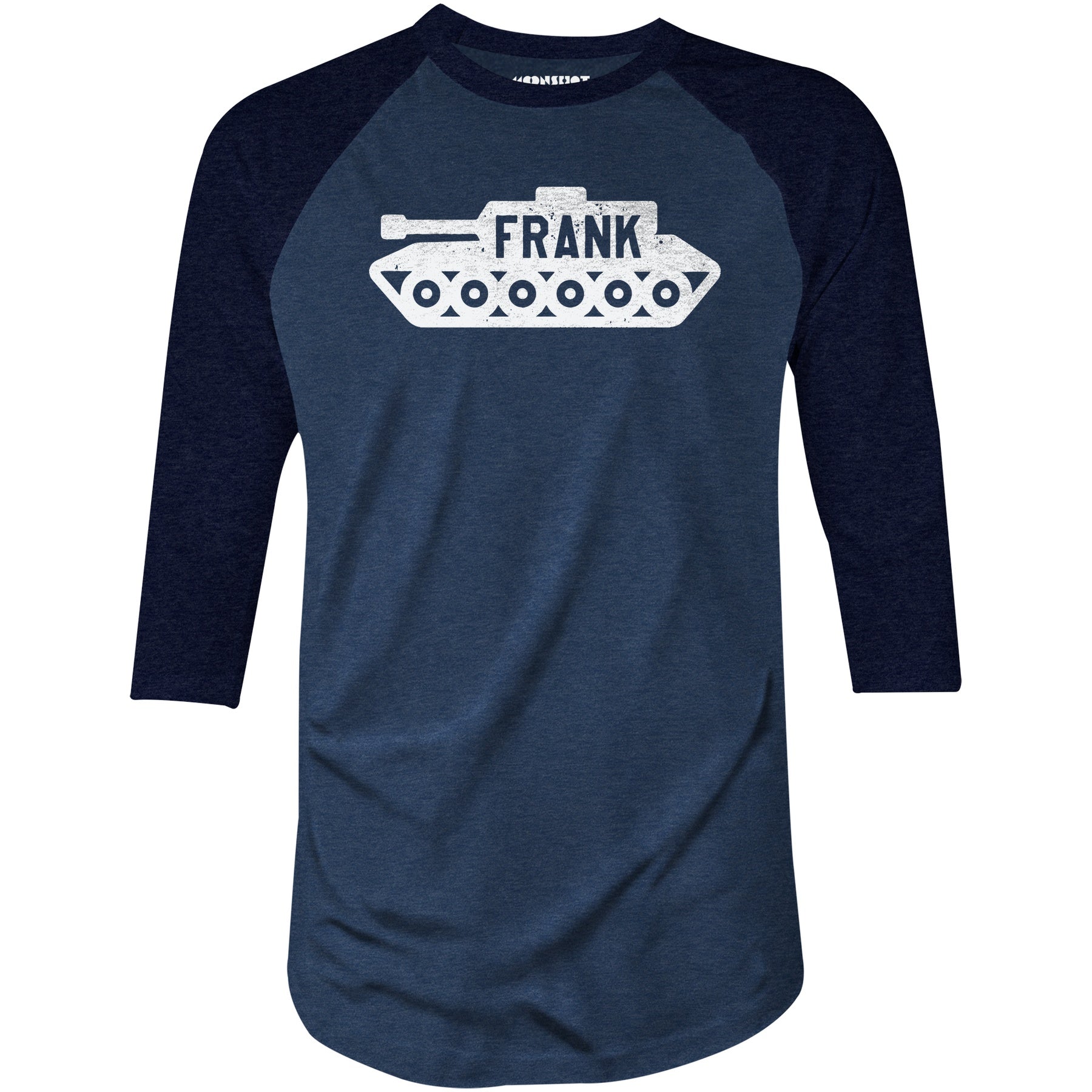 Frank the Tank - 3/4 Sleeve Raglan T-Shirt