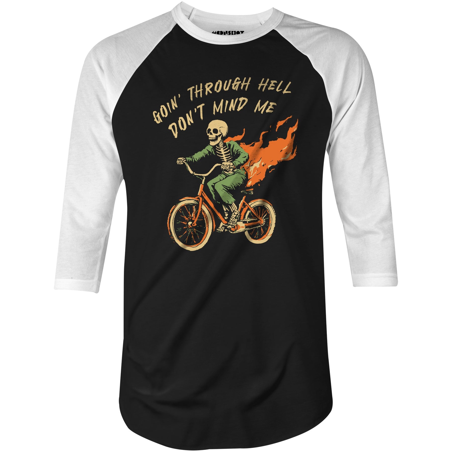 Goin' Through Hell - 3/4 Sleeve Raglan T-Shirt