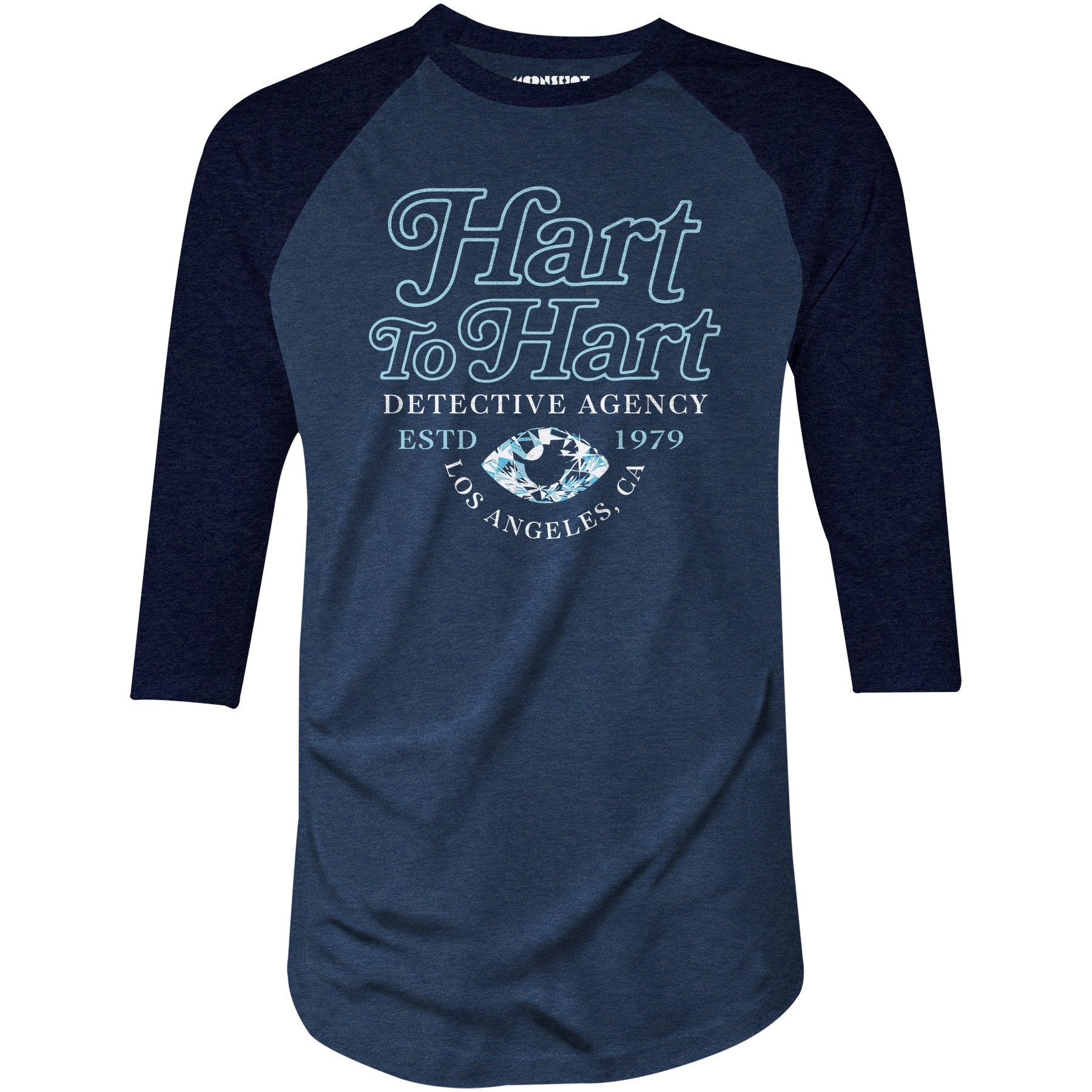 Hart to Hart Detective Agency - 3/4 Sleeve Raglan T-Shirt