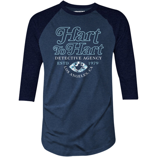 Hart to Hart Detective Agency - 3/4 Sleeve Raglan T-Shirt