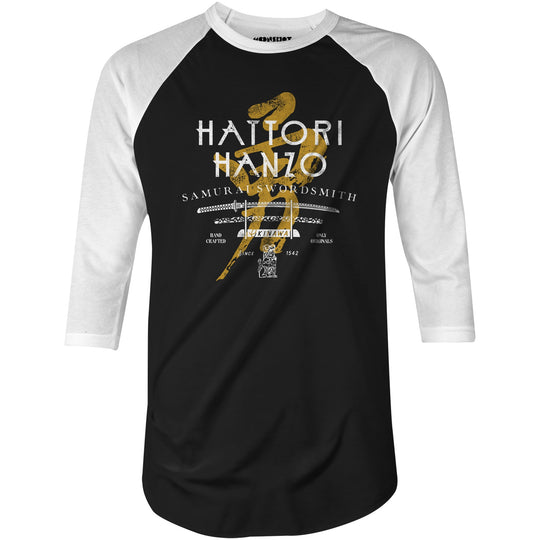 Hattori Hanzo Samurai Swordsmith - 3/4 Sleeve Raglan T-Shirt